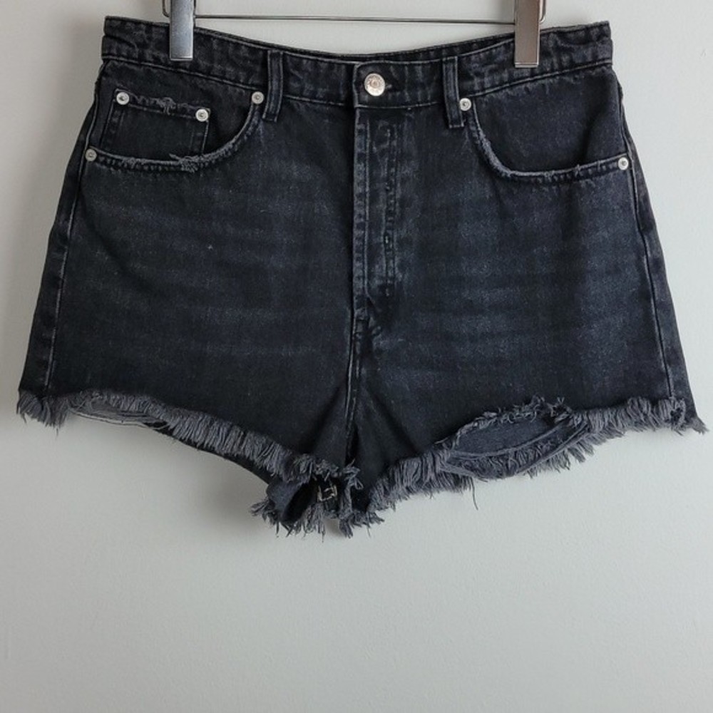Zara high rise jean Cut off short Sz 12